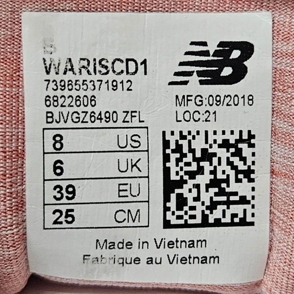 New Balance Fresh Foam Arishi v1 Running Shoes WARISCD1 Pink Womens Size 8